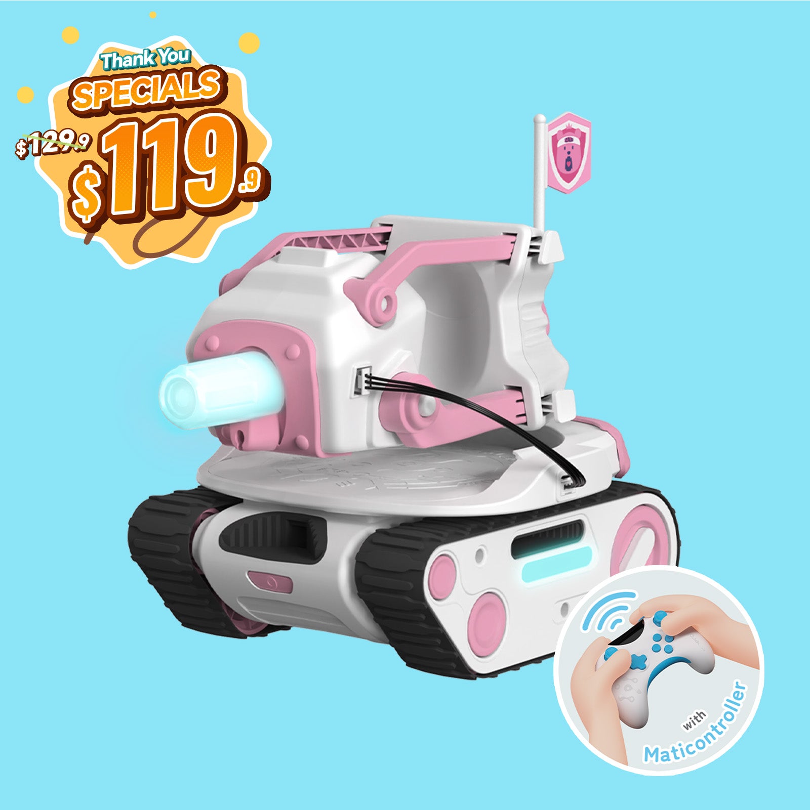 Panxer ロボット Panxer Battle Vehicle - Exclusive RC Car for Eilik Robot Toy