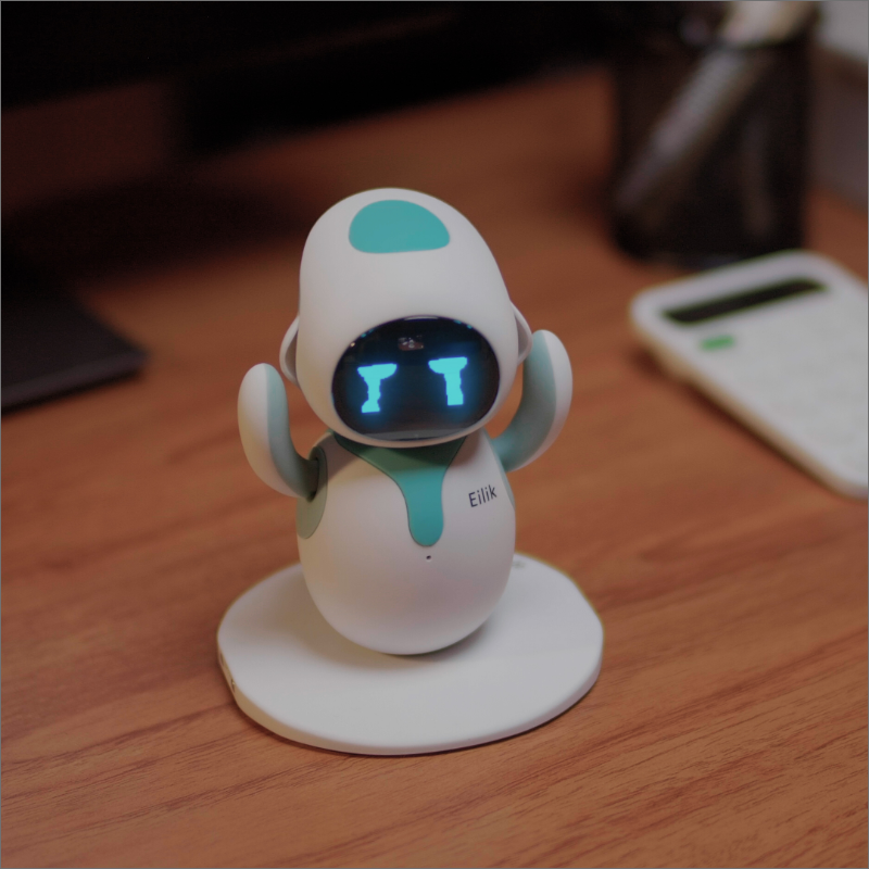 Eilik is a vibrant emotionally intelligent companion robot for