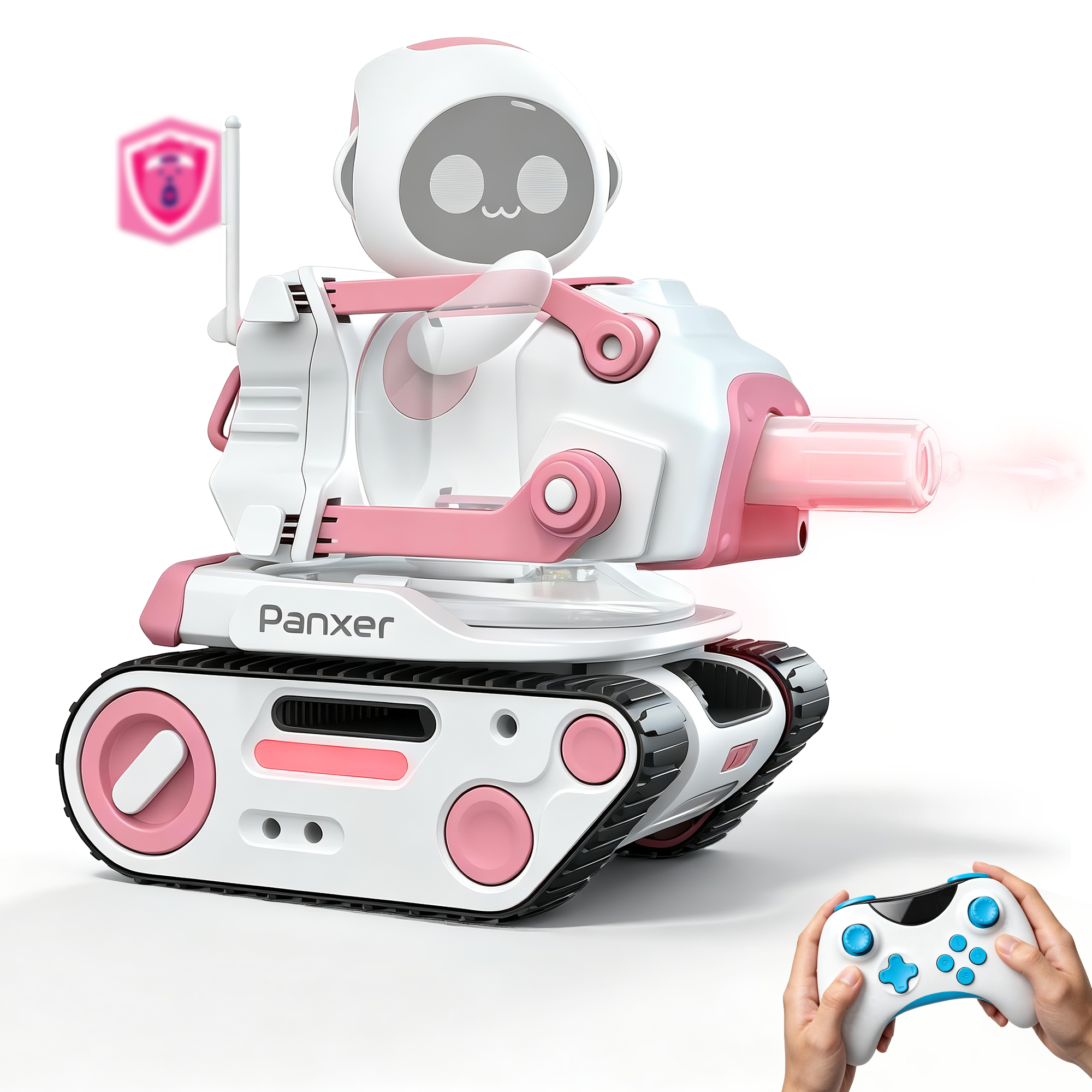 Panxer Battle Vehicle (Pink) - Exclusive RC Car for Eilik Robot Panxer Battle Vehicle (Pink) - Exclusive RC Car for Eilik Robot